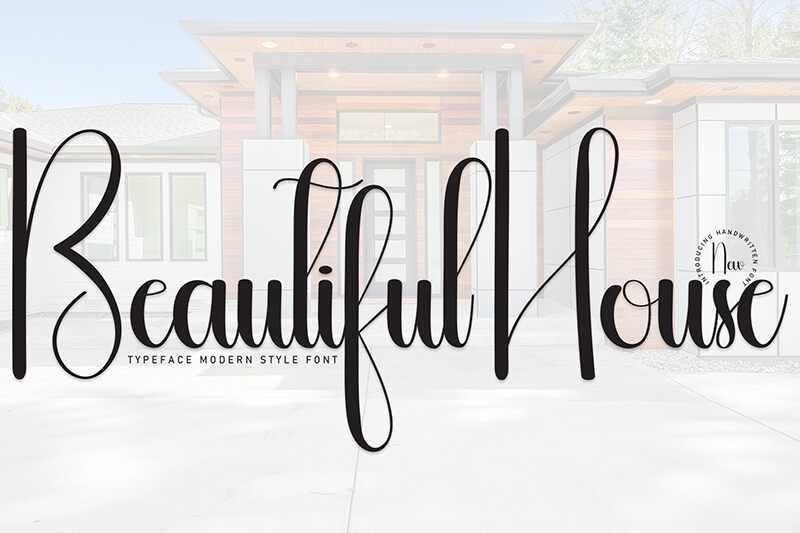 Beautiful  House Schriftart