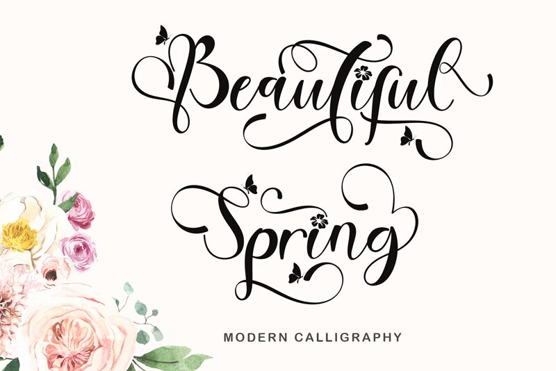 Beautiful Spring Czcionka
