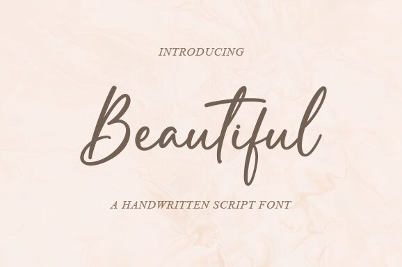 Beautiful font