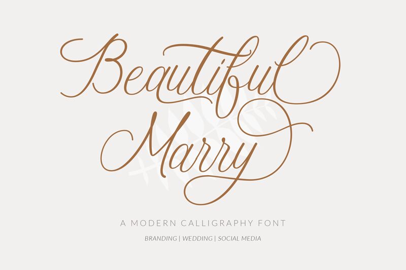 Beautiful Marry Schriftart