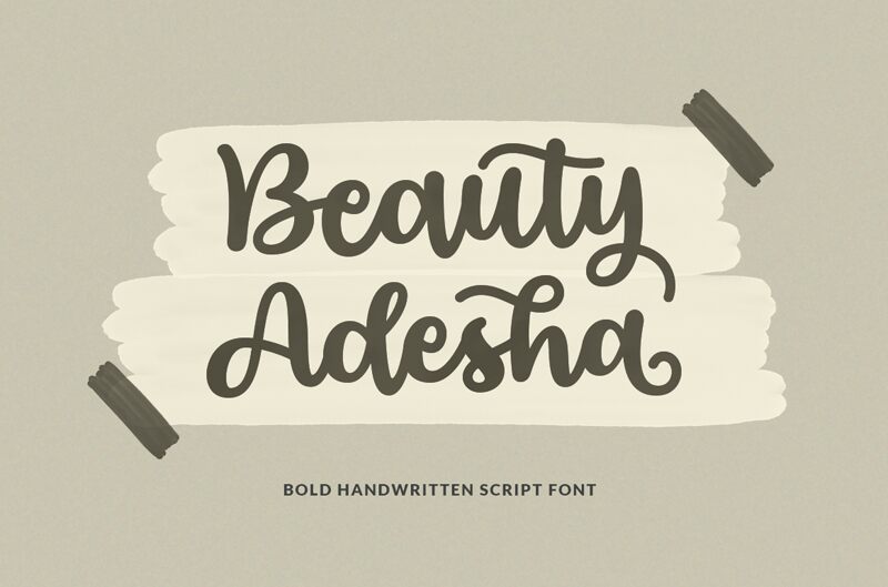 Beauty Adesha Schriftart