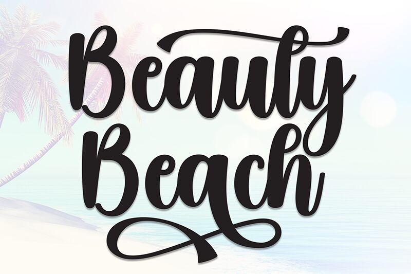 Beauty Beach Schriftart
