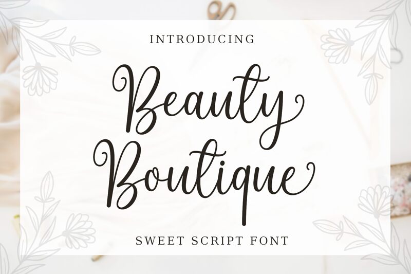 Beauty Boutique Schriftart