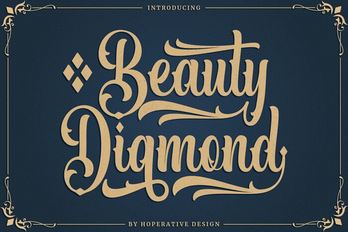 Beauty Diamond Schriftart