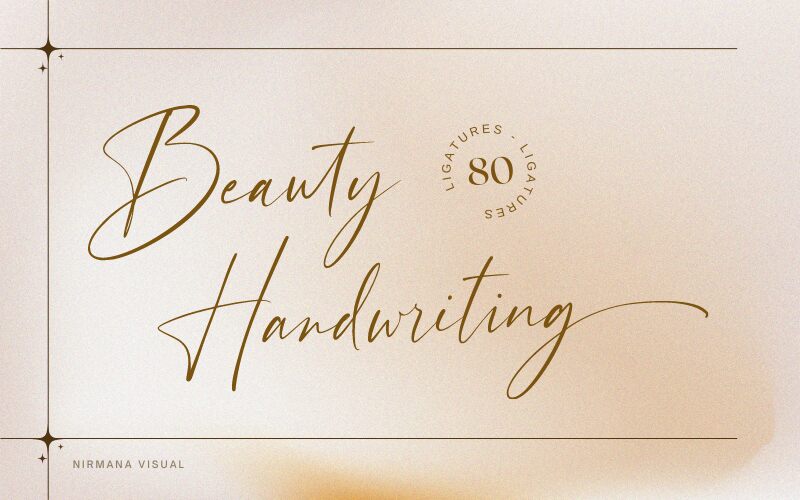 Beauty Handwriting Schriftart