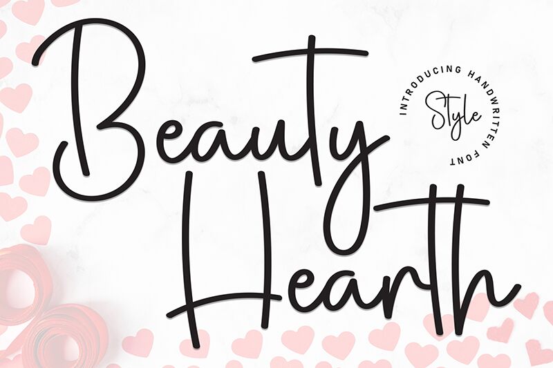 Beauty Hearth Schriftart