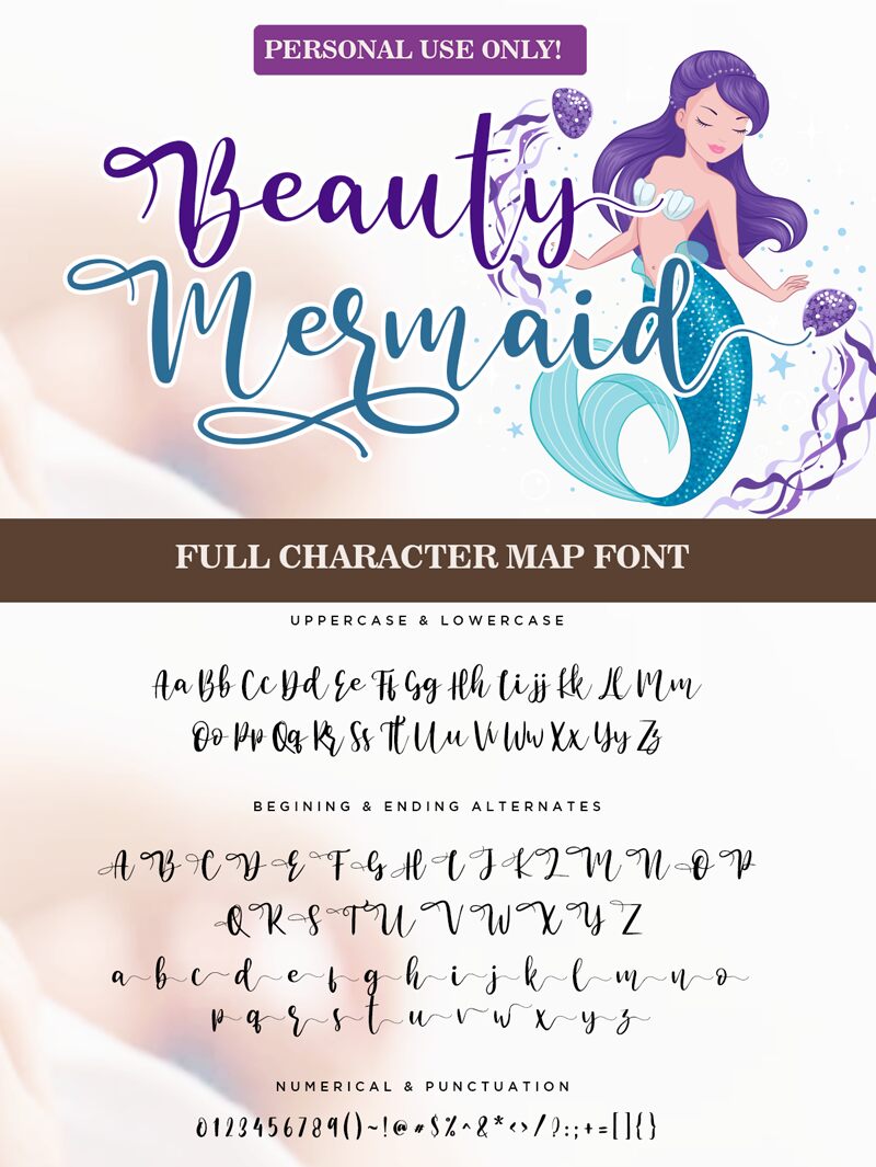 Beauty Mermaid Carattere