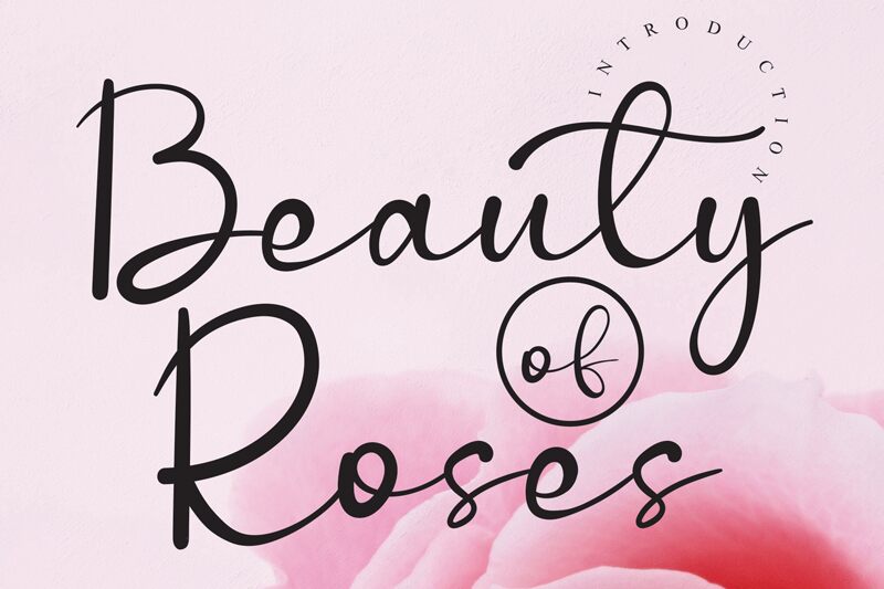 Beauty Of Roses Шрифт