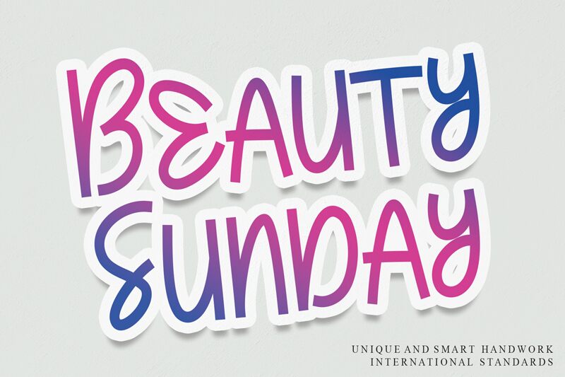 Beauty Sunday Font