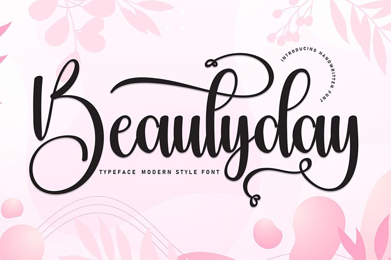 Beautyday Schriftart