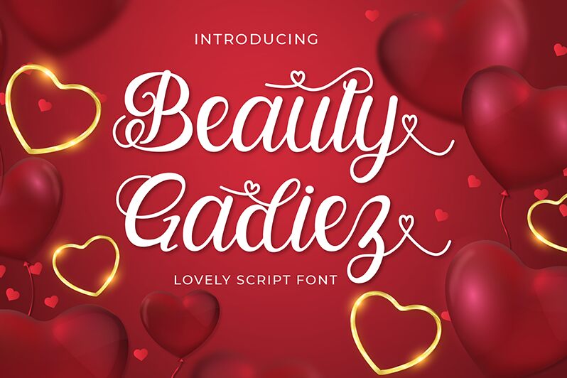 Beauty Gadiez Schriftart