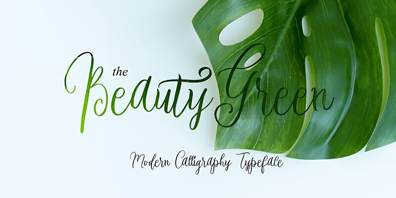 BeautyGreen Schriftart