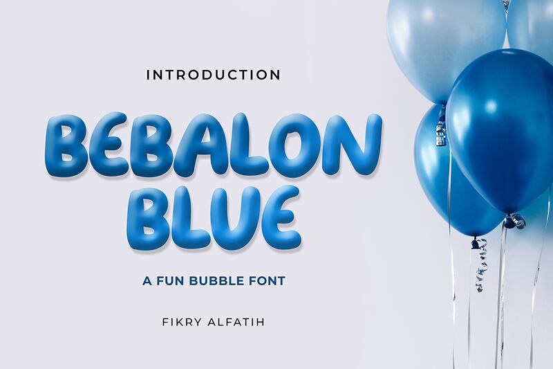 Bebalon Blue Schriftart