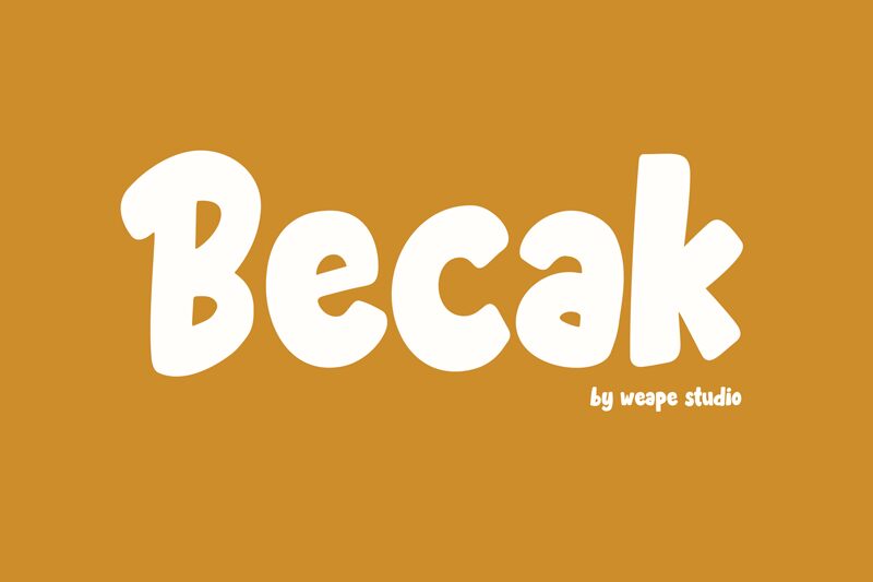 Becak Schriftart