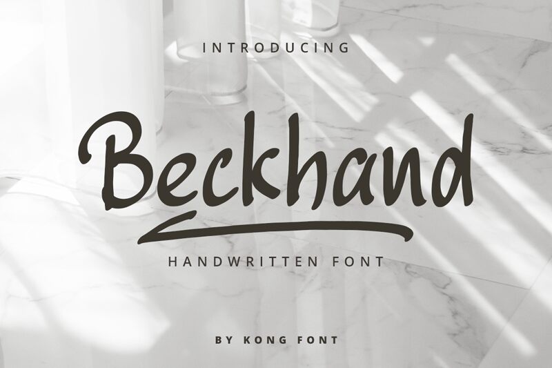 Beckhand Schriftart