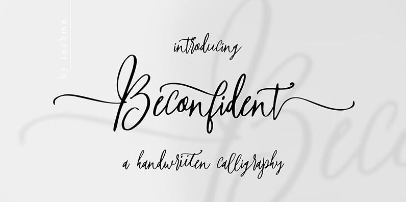 Beconfident Schriftart