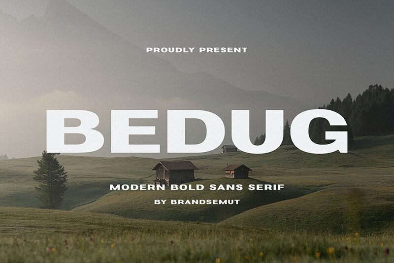 Bedug Schriftart