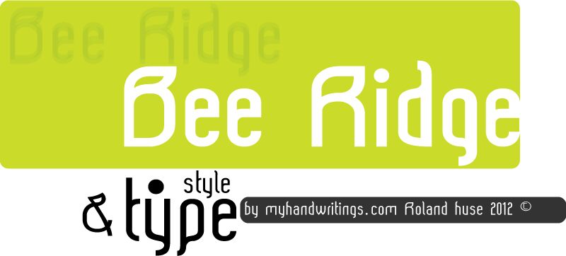 Bee Ridge Schriftart
