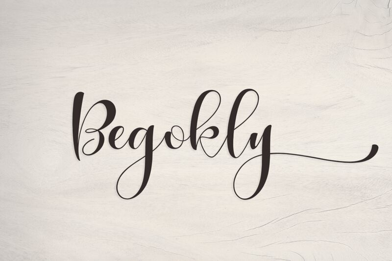 Begokly Schriftart