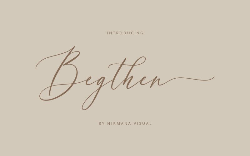 Begthen Schriftart