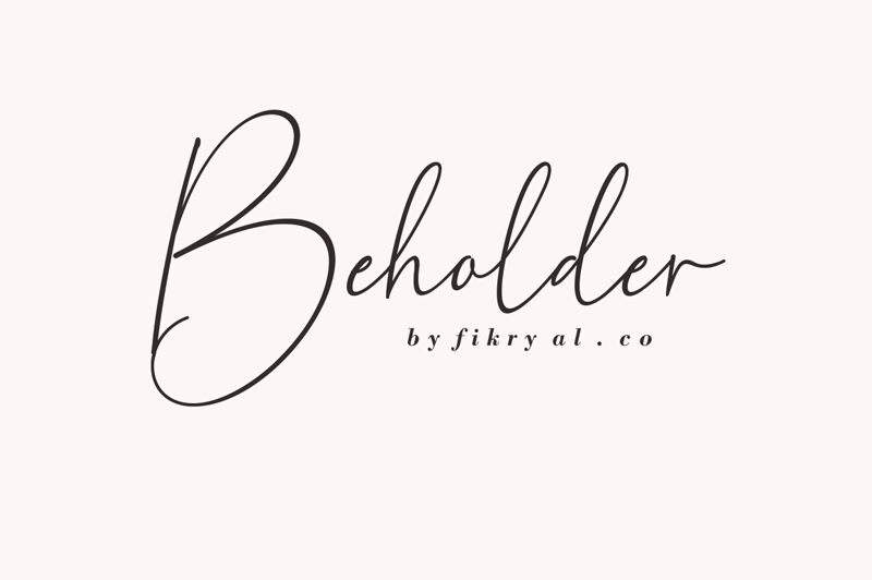 Beholder Schriftart
