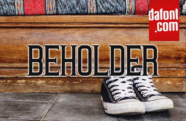 Präsentation und Schriftprobe von Beholder Regular