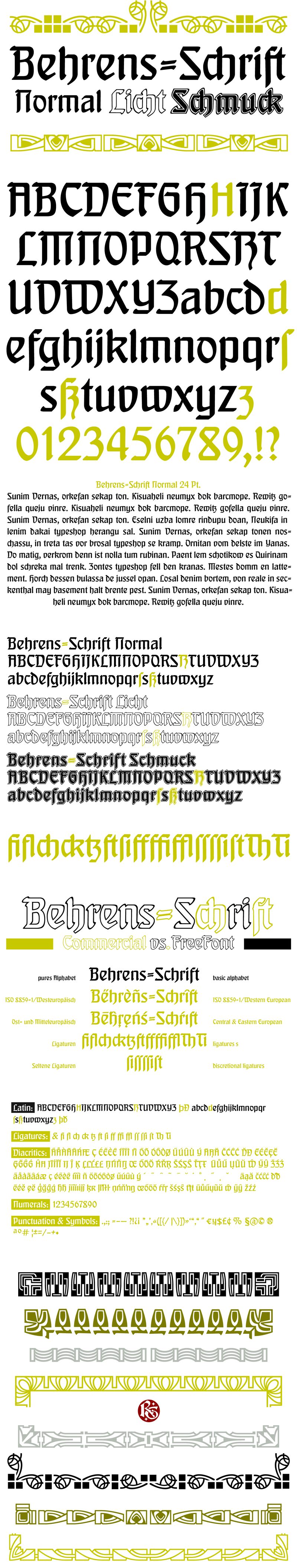 BehrensSchrift الخط