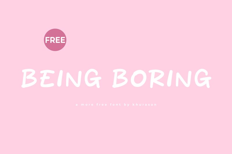 Being Boring 字体