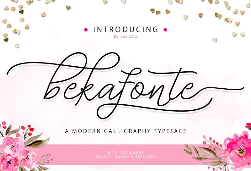 Bekafonte Schriftart