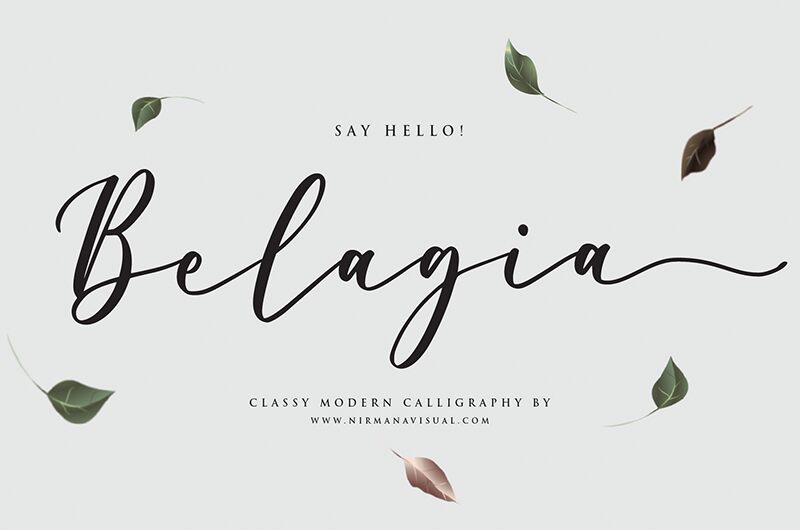 Belagia Schriftart