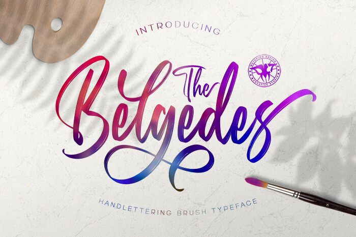 Belgedes Schriftart