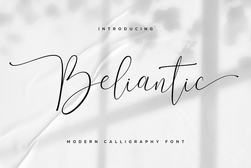 Beliantic Schriftart