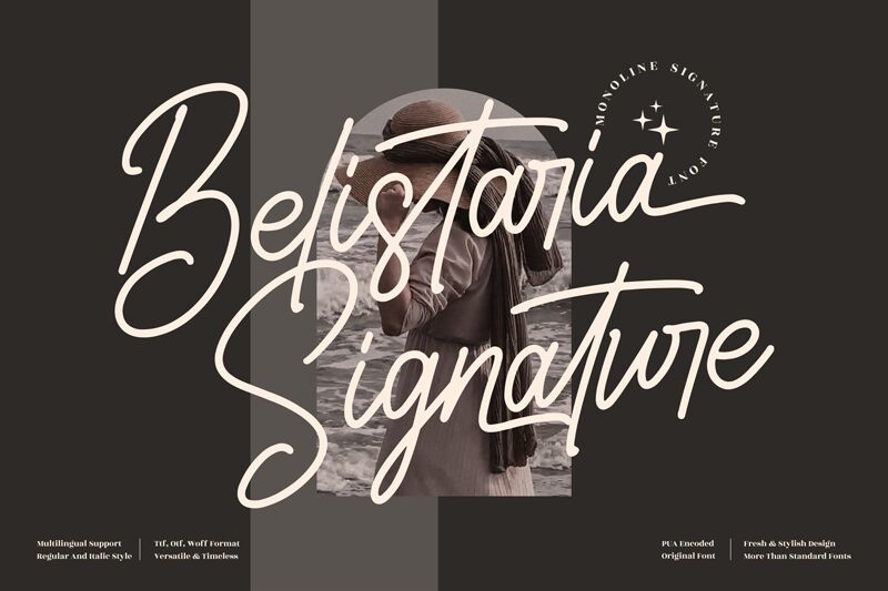 Belistaria Signature Schriftart