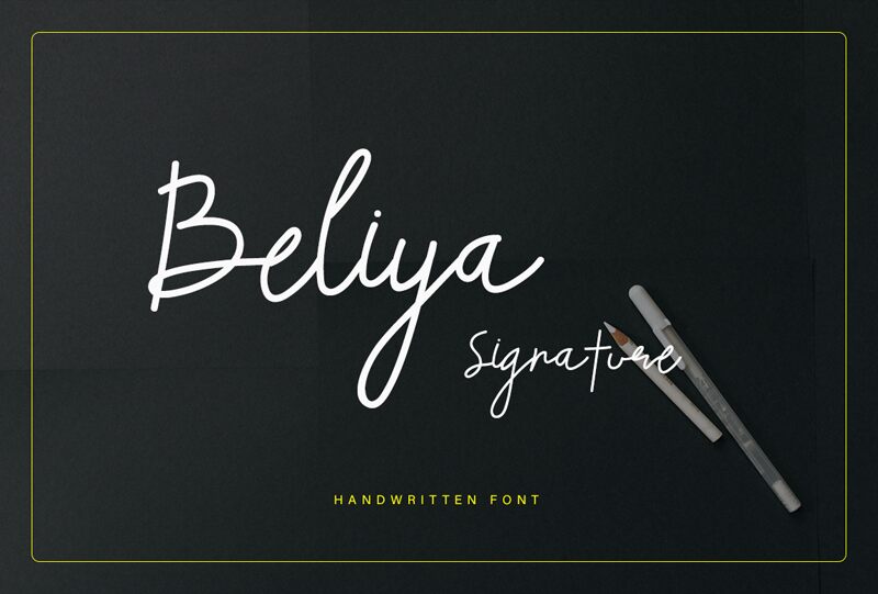 Beliya Signature Schriftart