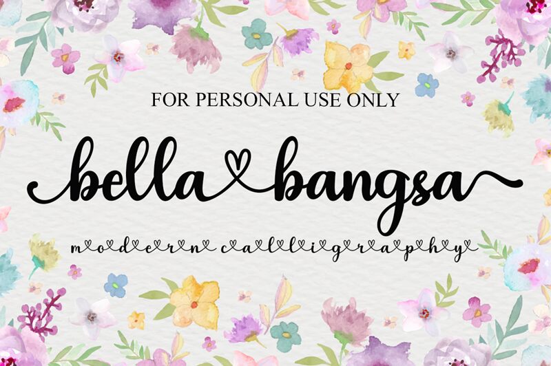 Bella Bangsa Carattere