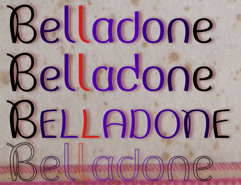 Belladone Carattere