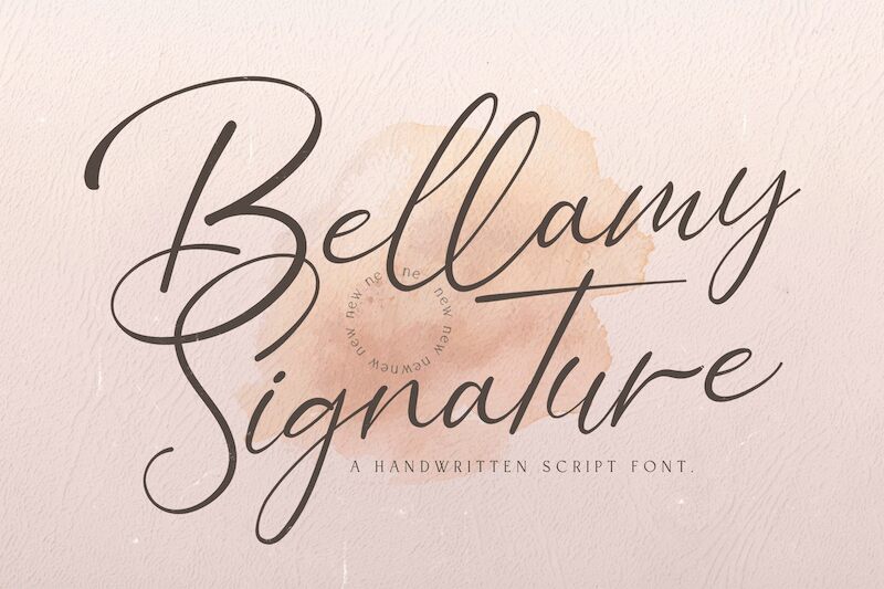 Bellamy Signature Carattere