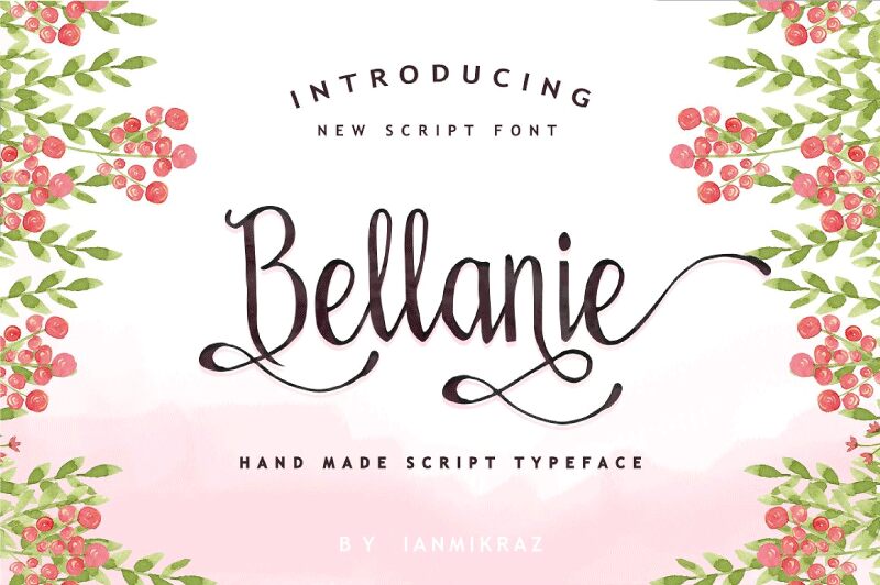 Bellanie Script Schriftart