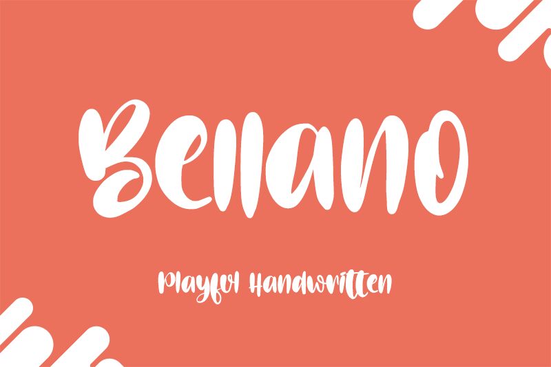 Bellano Schriftart