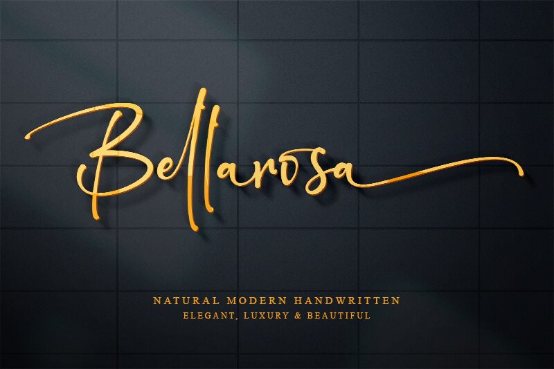 Bellarosa Druh písma