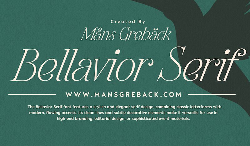 Bellavoir Serif Schriftart