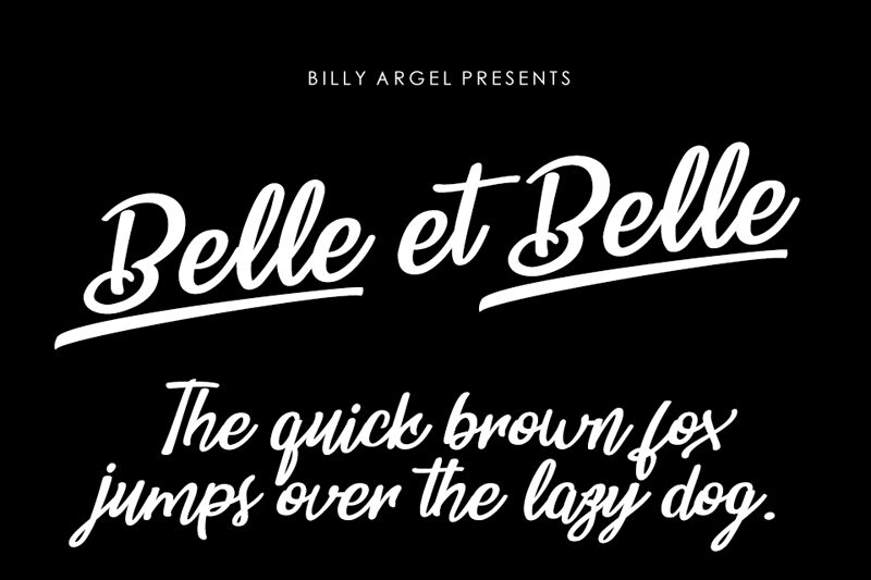 Belle et Belle Schriftart