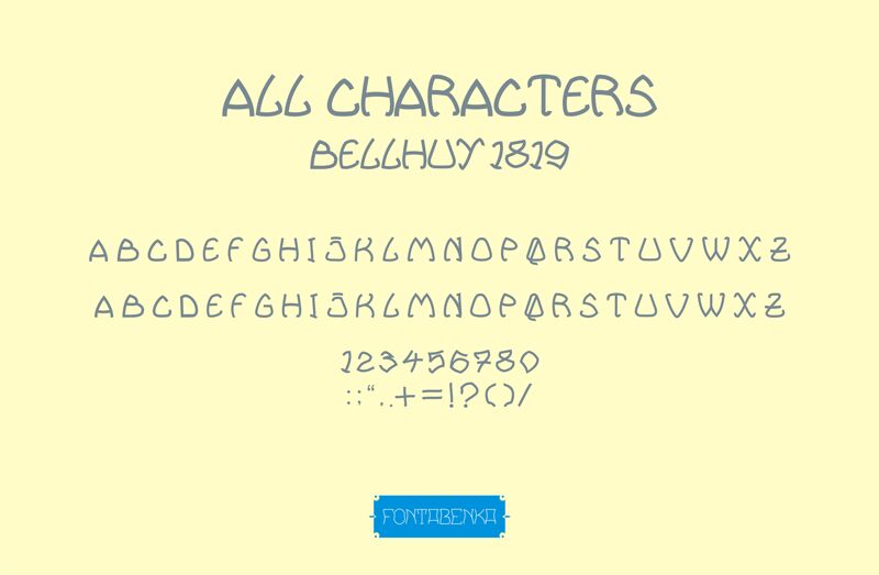 Belhuy Czcionka