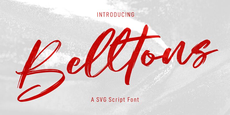 Belltons Schriftart