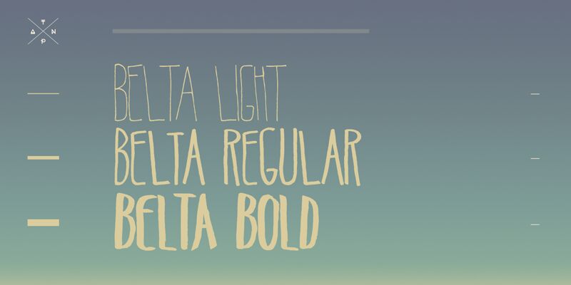Belta Regular Schriftart
