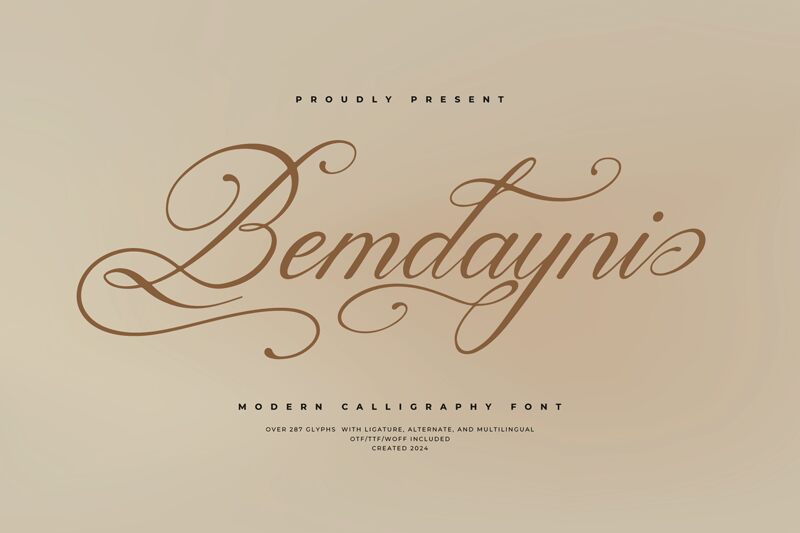 Bemdayni — 字体展示