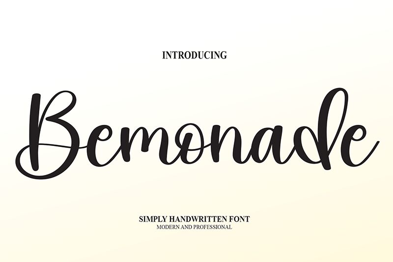 Bemonade Czcionka