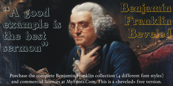 BenjaminFranklin Schriftart
