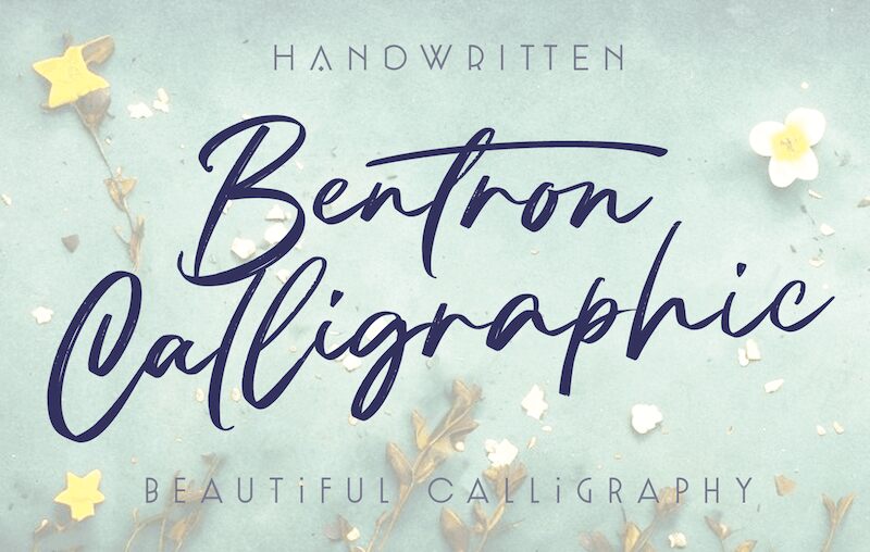 Bentron Calligraphic Schriftart
