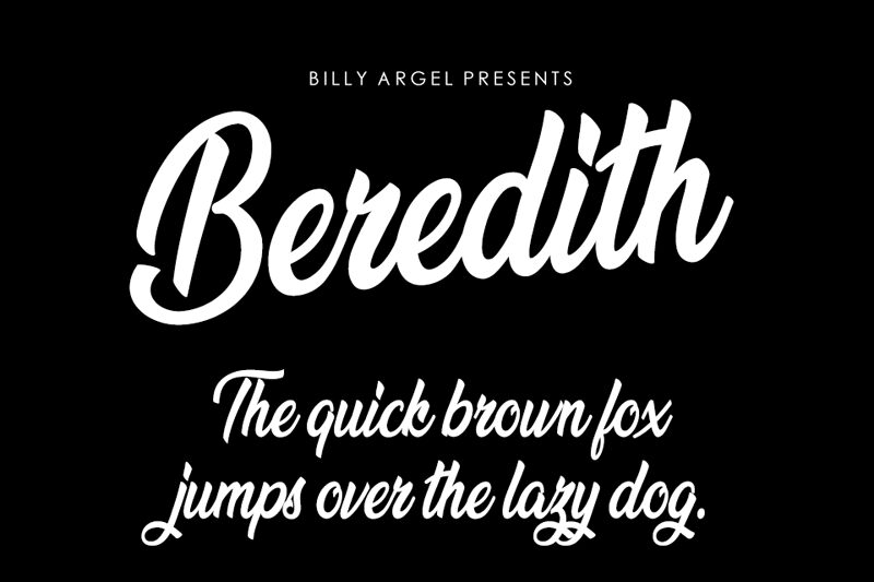 Beredith Schriftart